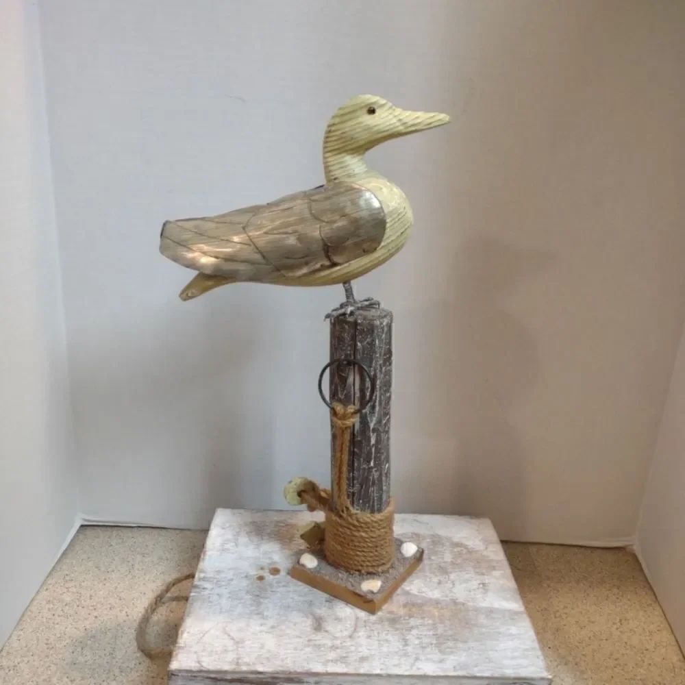 👍 Beach Decor Seagull Wood Figure Decor. DR